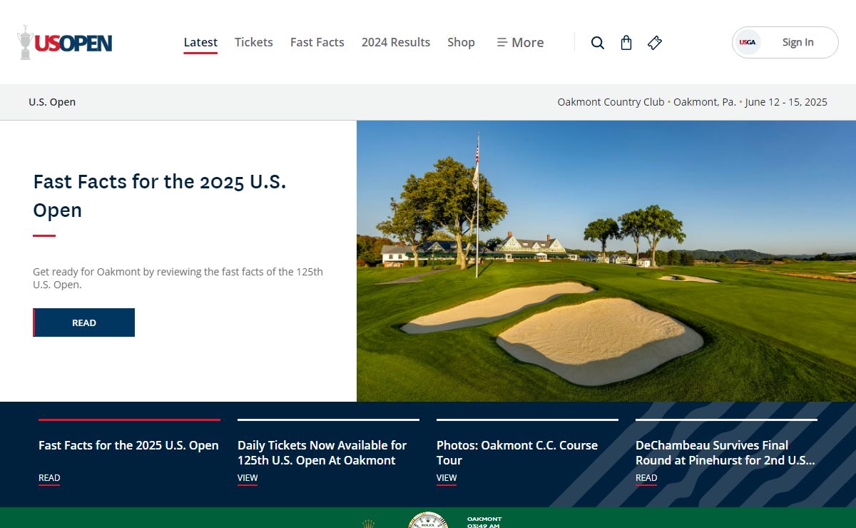 2025 U.S. Open Golf Championship