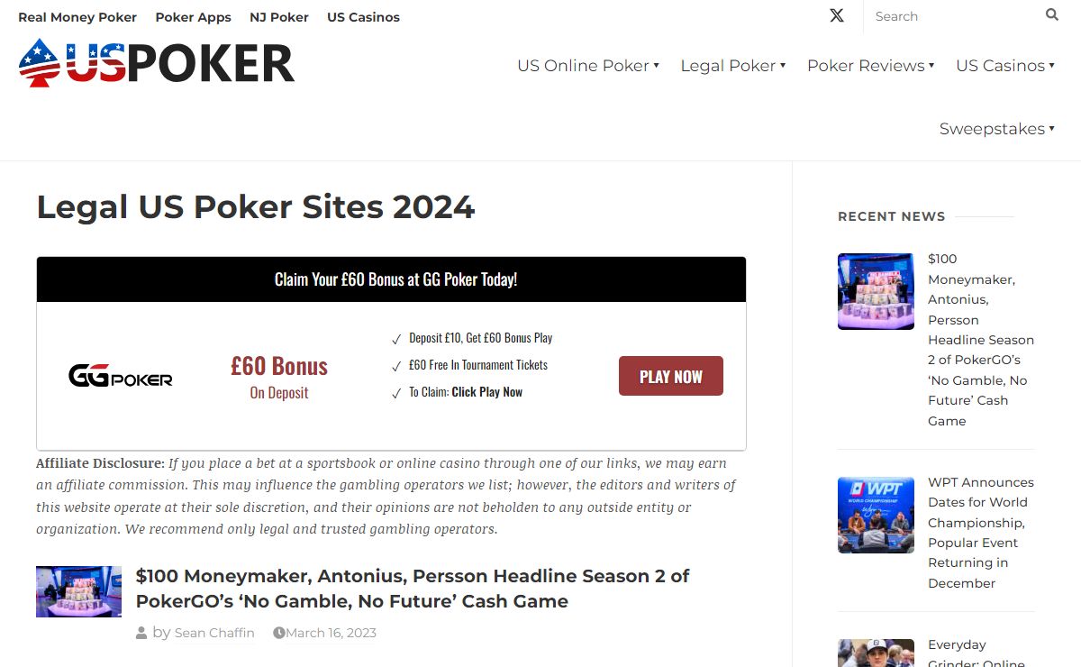 US Poker Sites 2024 - Legal US Online Poker News & Reviews