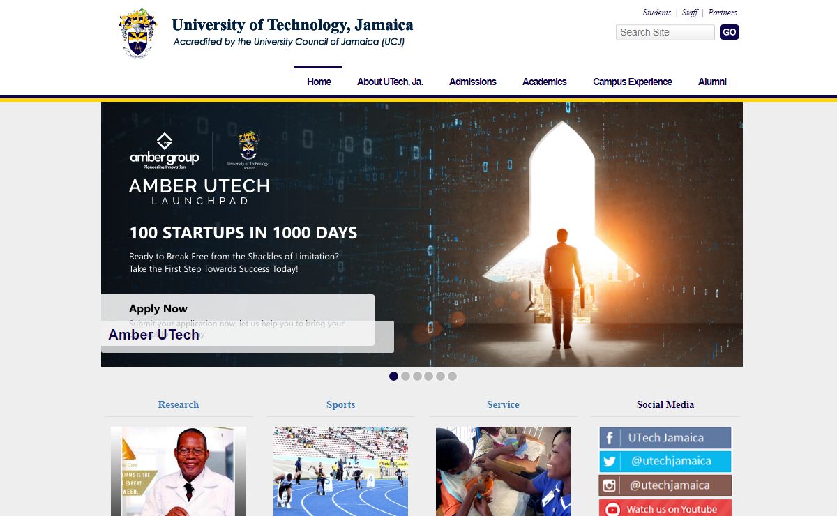 Welcome to UTech, Ja. — UTech, Ja.