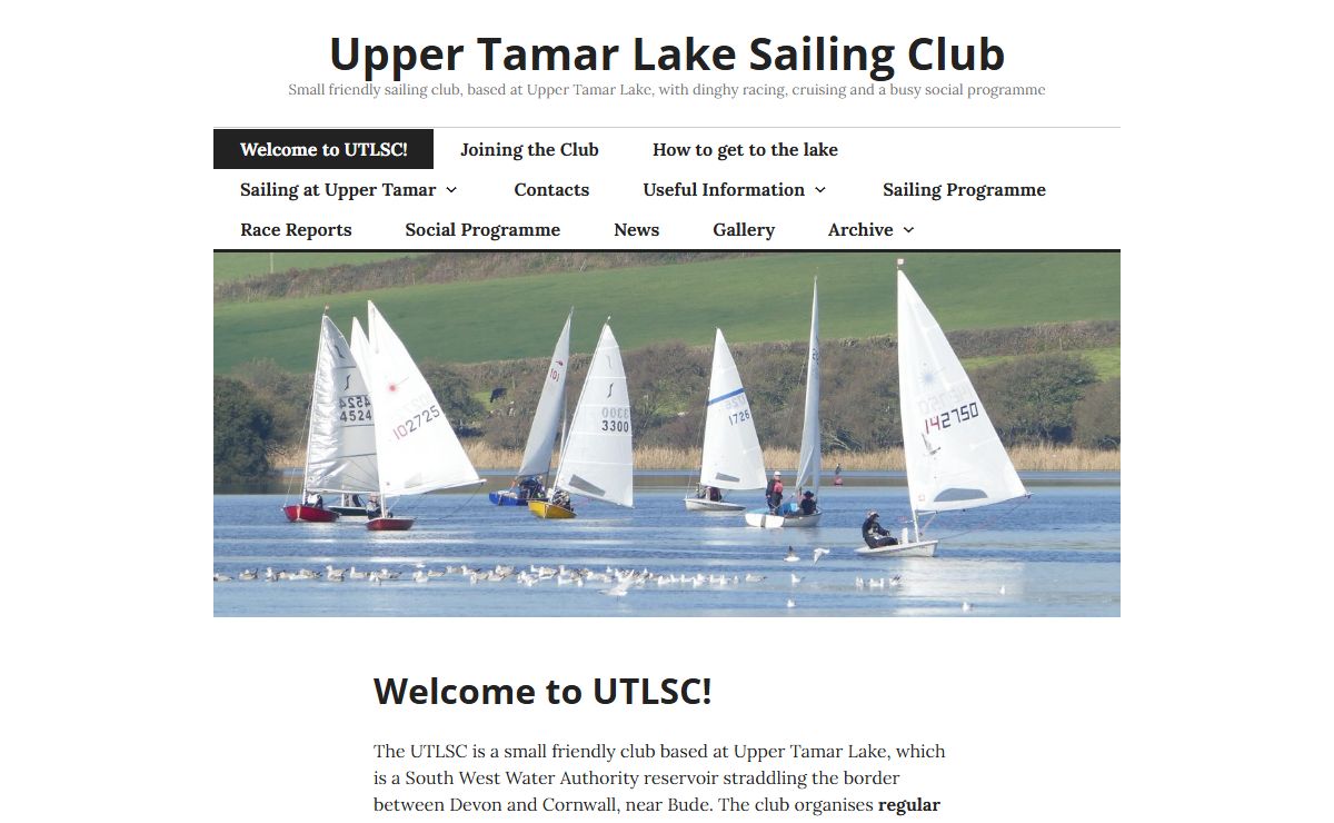 Upper Tamar Lake Sailing Club – Small friendly sailing club, based at Upper Tamar Lake, with dinghy racing, cruising and a busy social programme