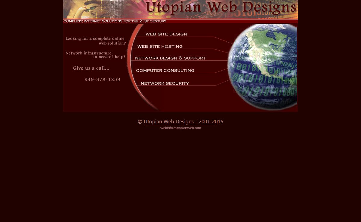 California Web Site Design Services in Orange County. Utopian Web Designs.