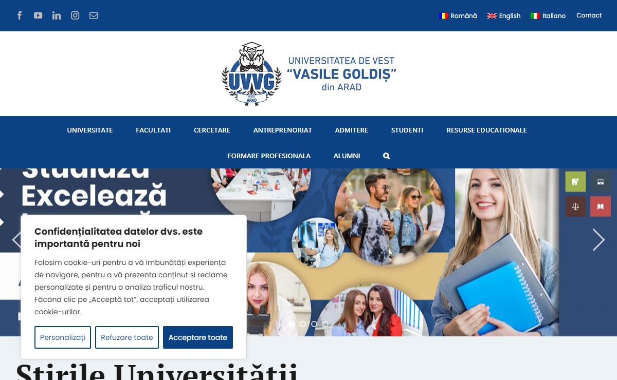 UVVG – Universitatea de Vest "Vasile Goldis" din Arad
