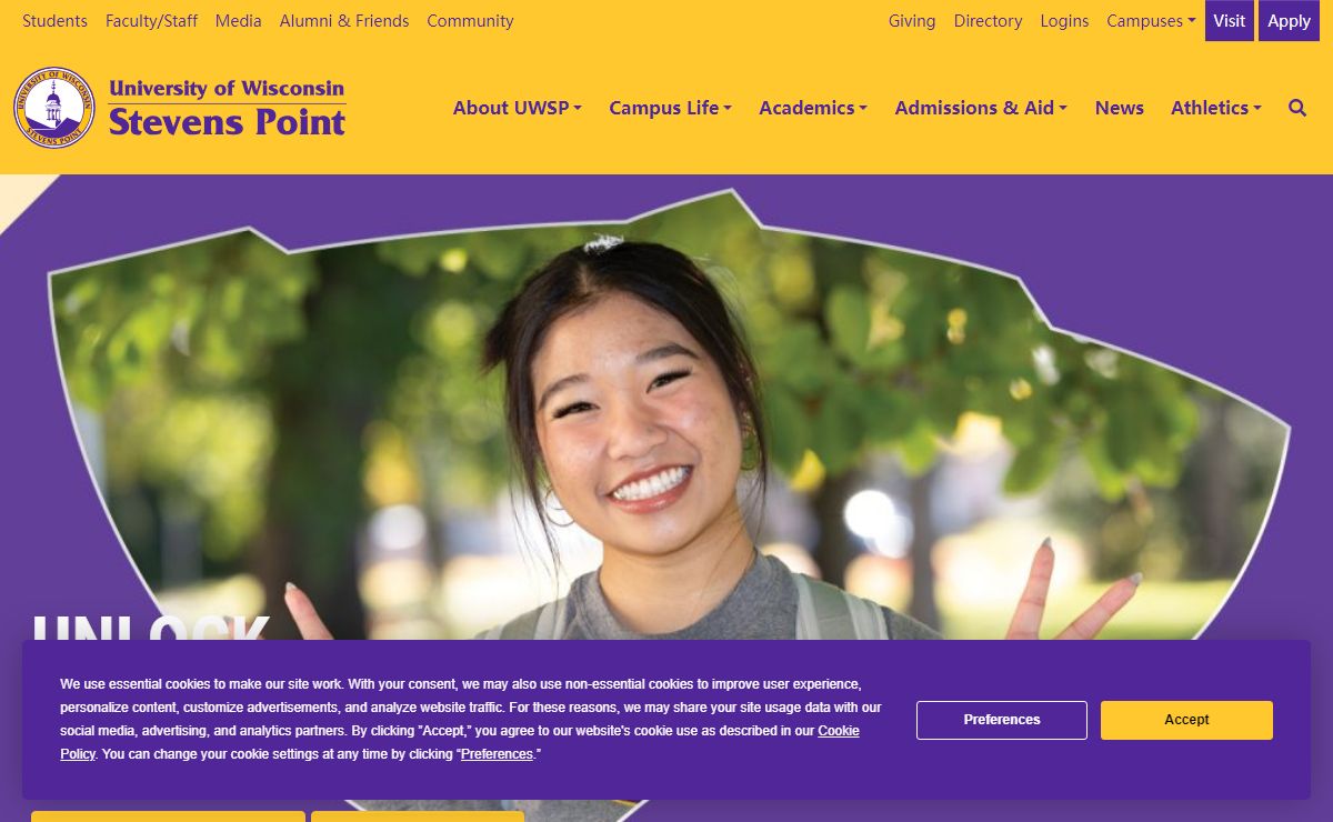 Homepage - University of Wisconsin-Stevens Point