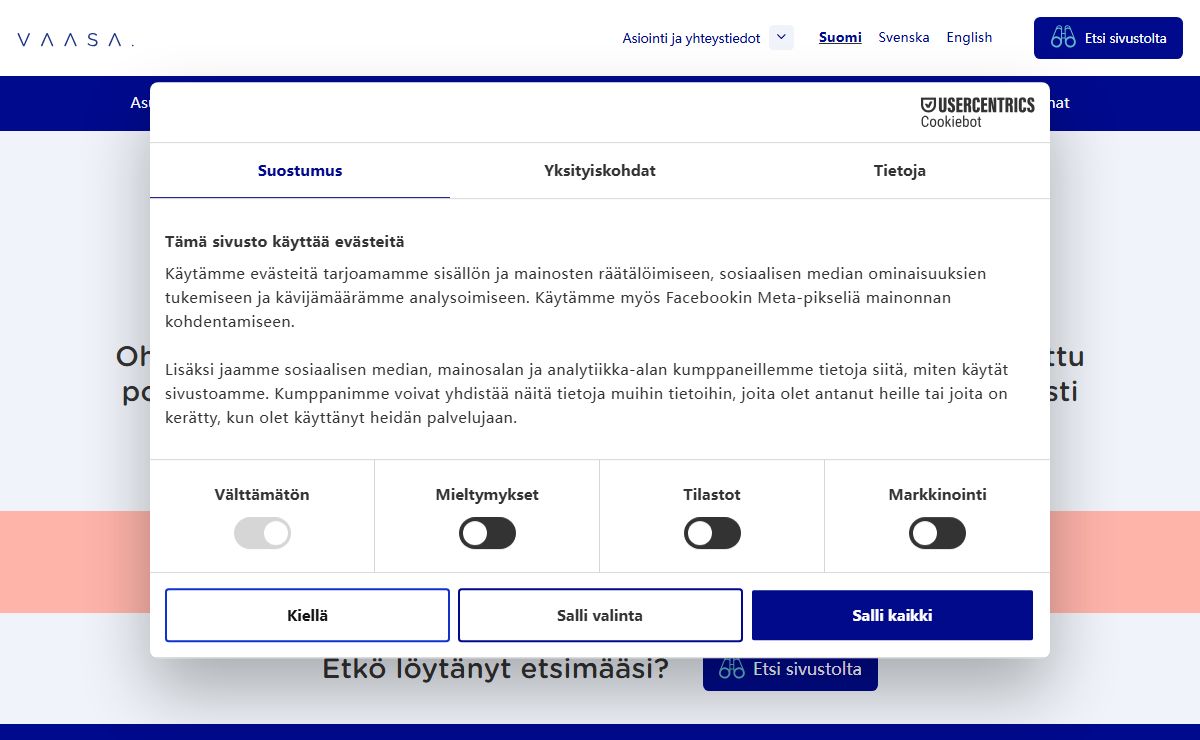 Sisältöä ei löytynyt | Vaasa