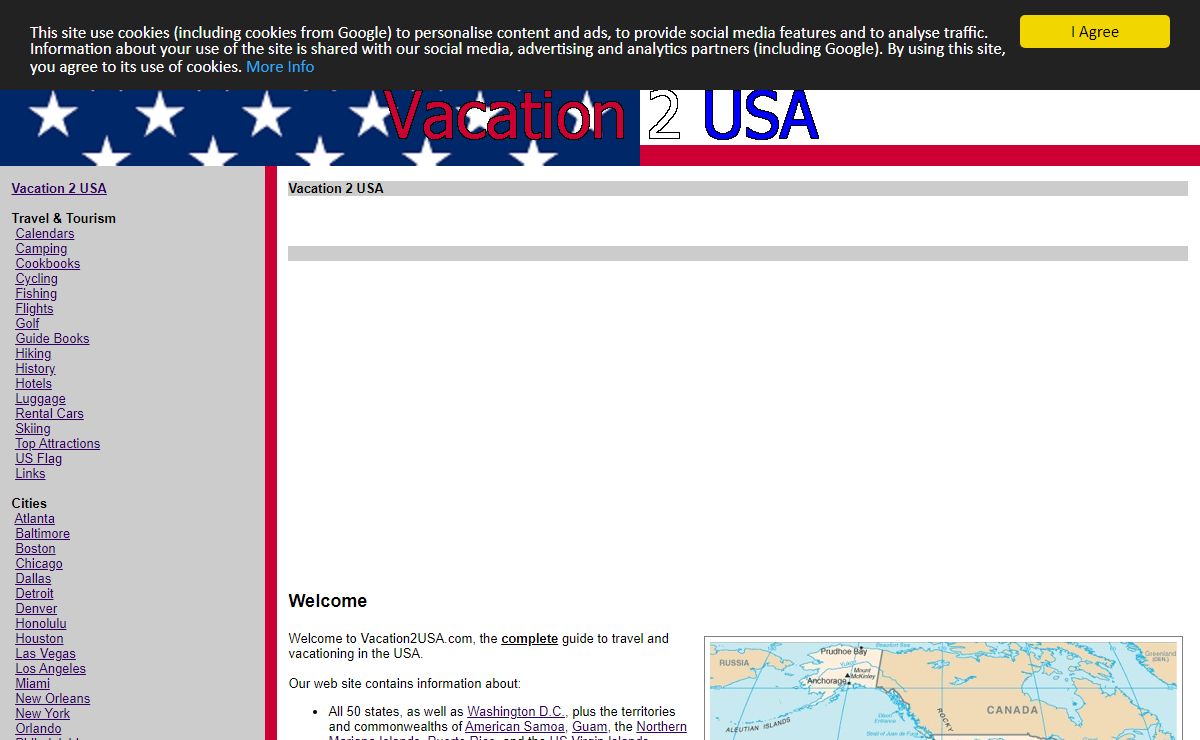 USA Vacations, Tourism and Travel Guide - travelling to the United States of America