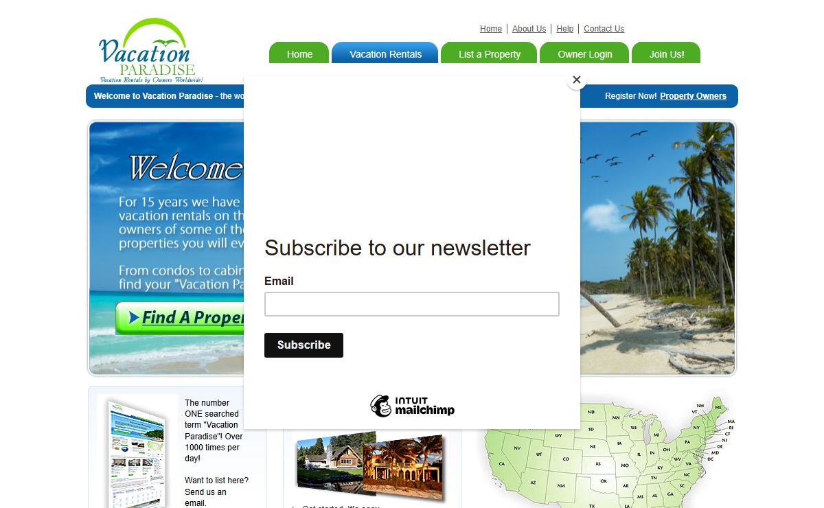 Vacation Paradise Vacation Home Rentals for Rent by Owners. Condo Rentals and Vacation Rental Home Rentals Cheap Direct From Owners Online!