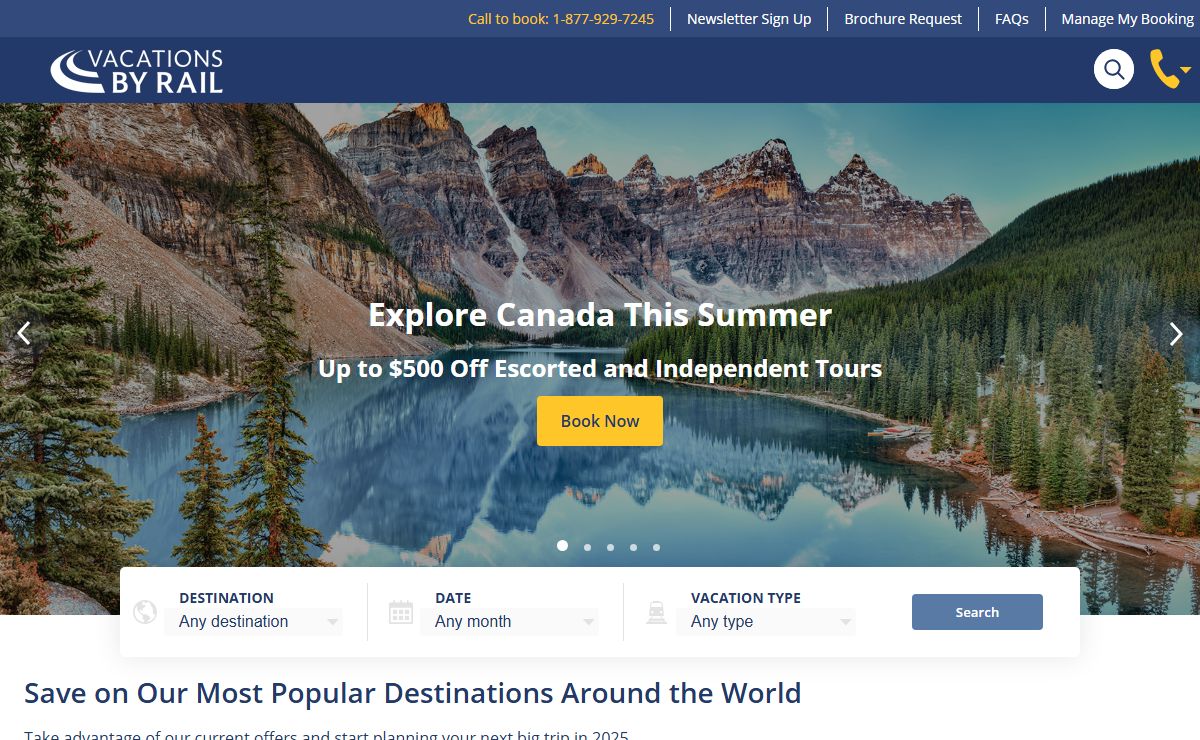Scenic Train Vacations and Packages | Vacations By Rail