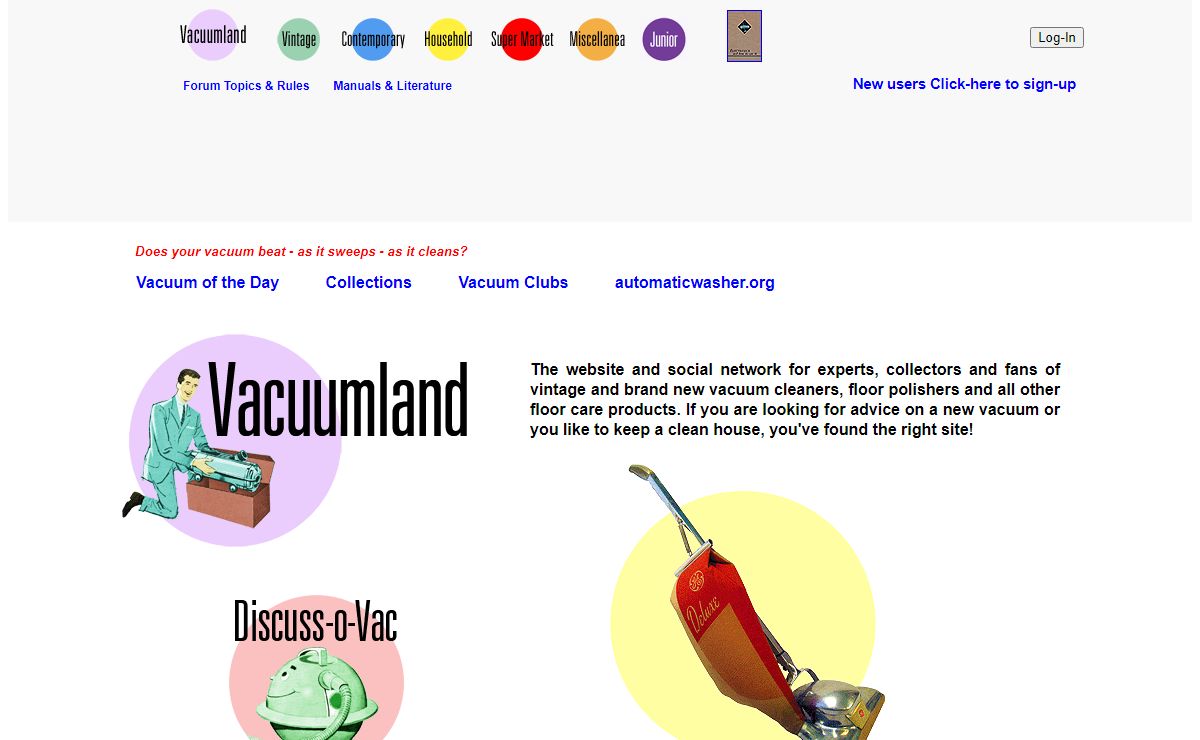 The world's coolest Vacuum Cleaners