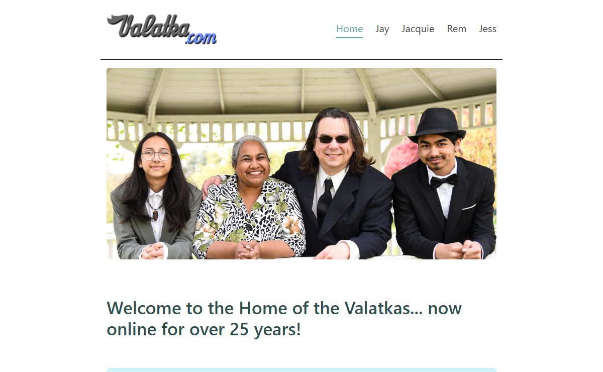 Welcome to the Home of the Valatkas... now online for over 25 years! - Valatka.com