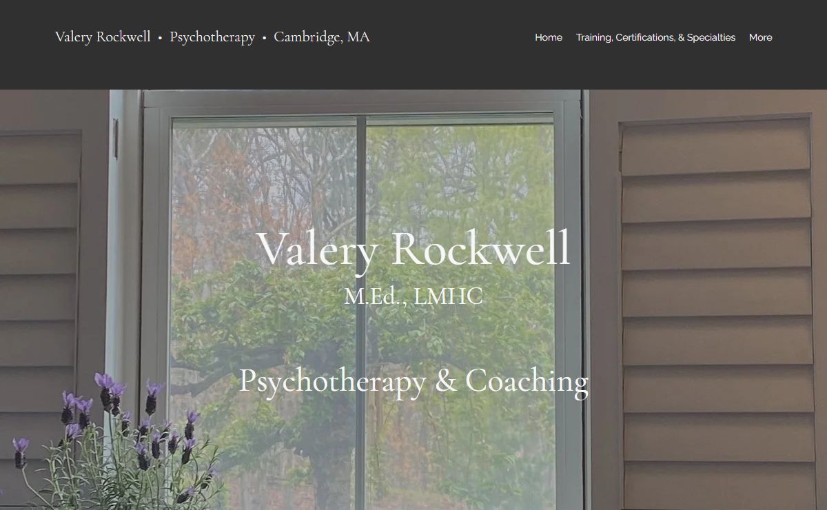 Valery Rockwell, M.Ed., LMHC | Psychotherapy & Coaching | Cambridge, MA, USA