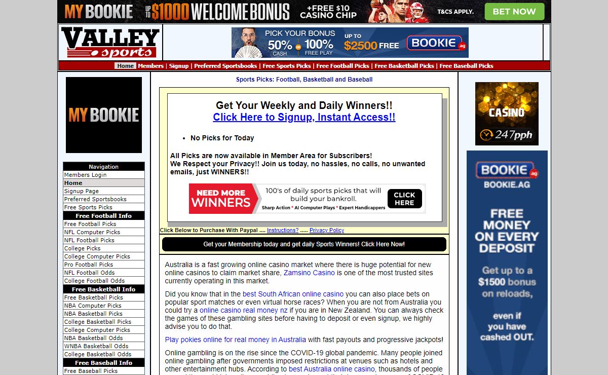 Free Sports Picks: Football, Basketball and Baseball