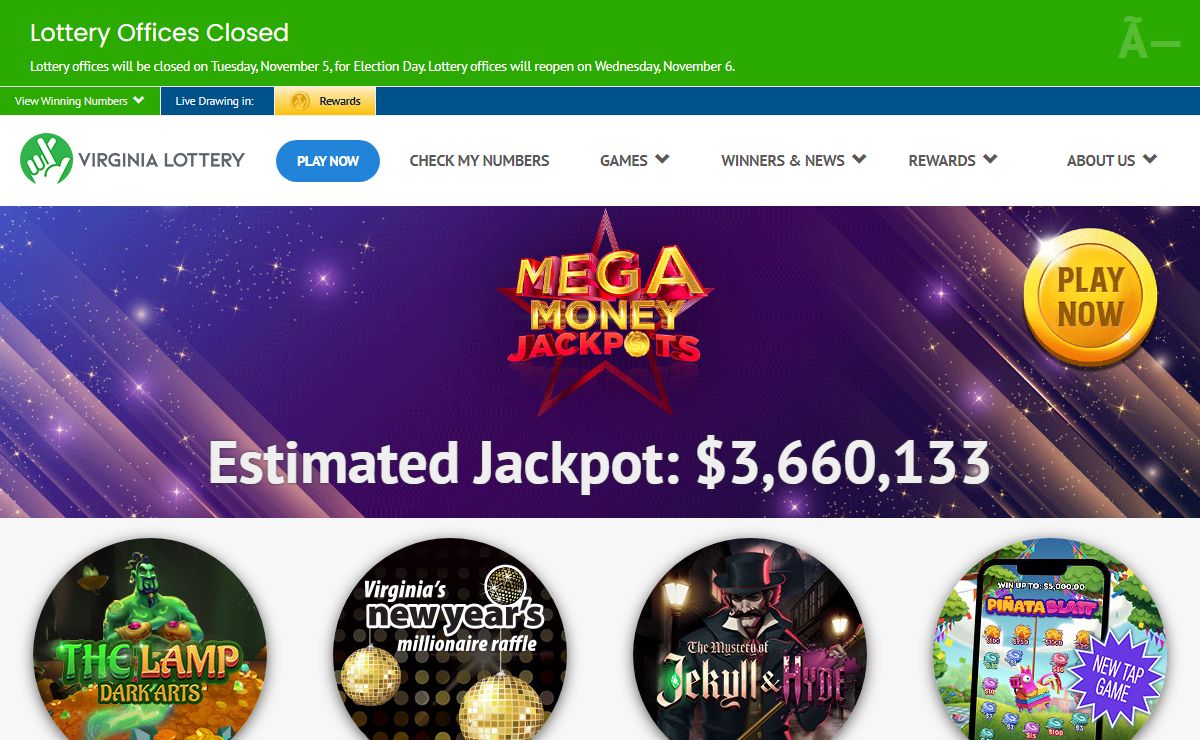 Virginia Lottery - Play Games and Check Winning Numbers