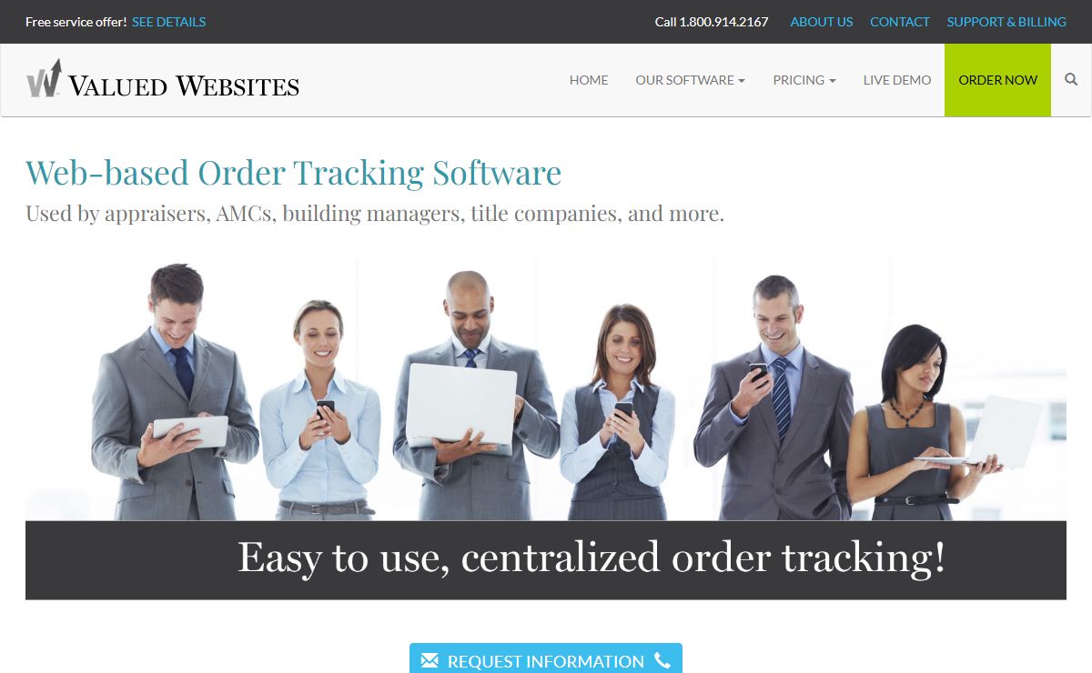 Order Tracking Software | Used by real estate professionals.