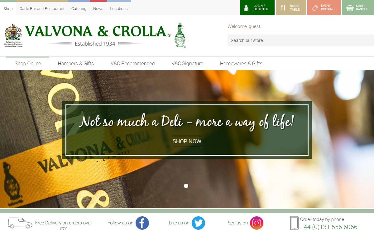 Valvona and Crolla Established 1934