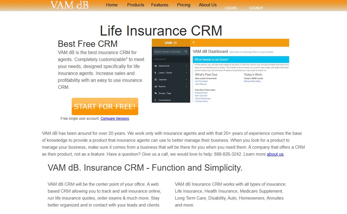 Life Insurance CRM. Best Free Life Insurance CRM