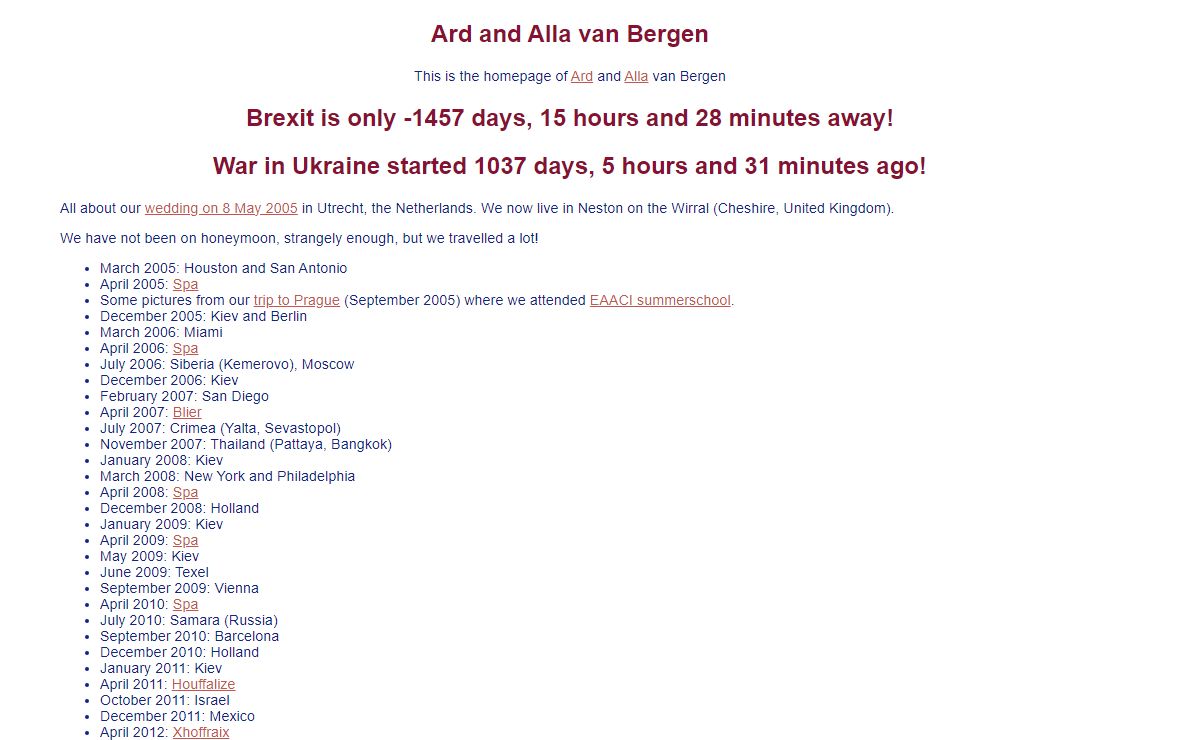Ard and Alla's homepage