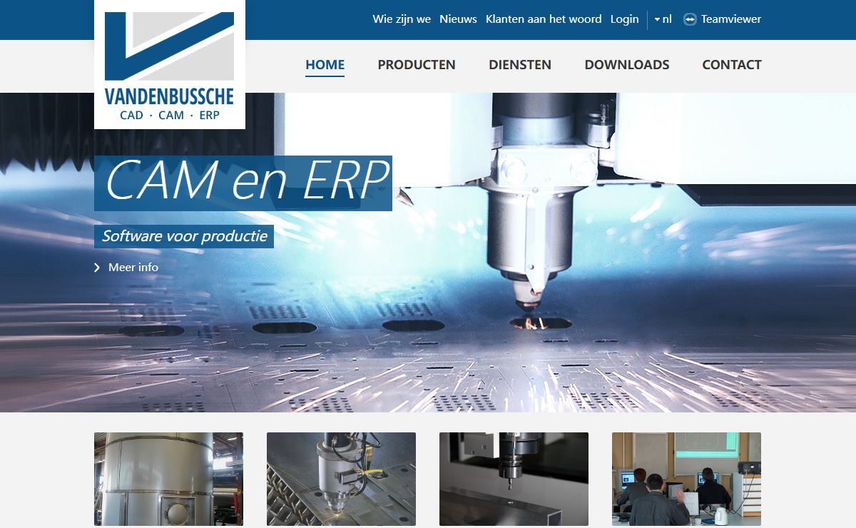 Vandenbussche Software bvba gespecialiseerd in CAM en ERP software te Kortrijk