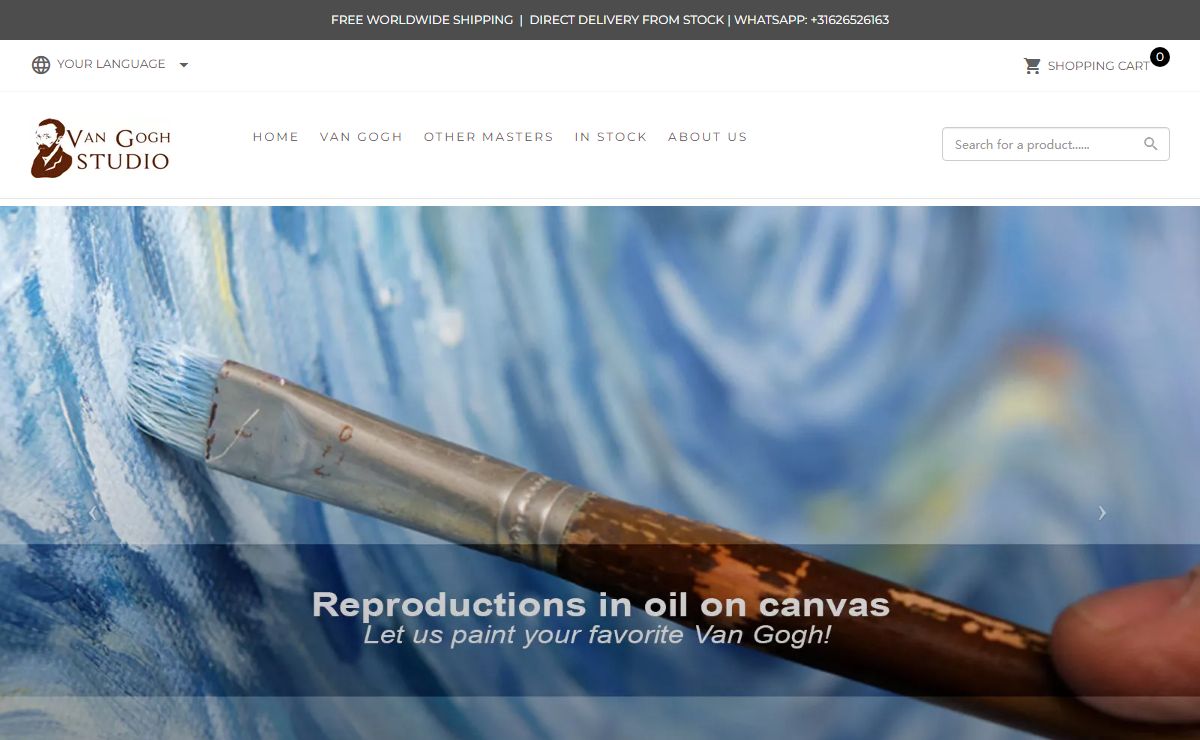 Van Gogh reproductions, hand-painted replicas | Van Gogh Studio