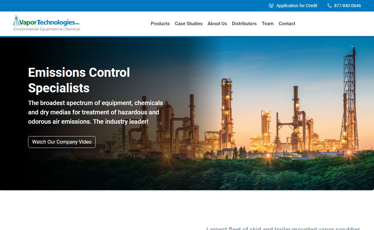 Vapor Technologies – Speciality Environmental Chemicals & Equipment