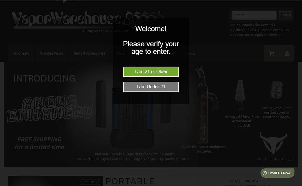 VaporWarehouse: Longest operating online Vaporizer store.
