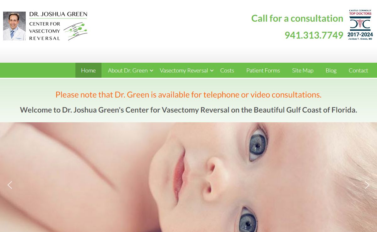 Vasectomy Reversal Expert | Dr. Green | Tampa | Orlando