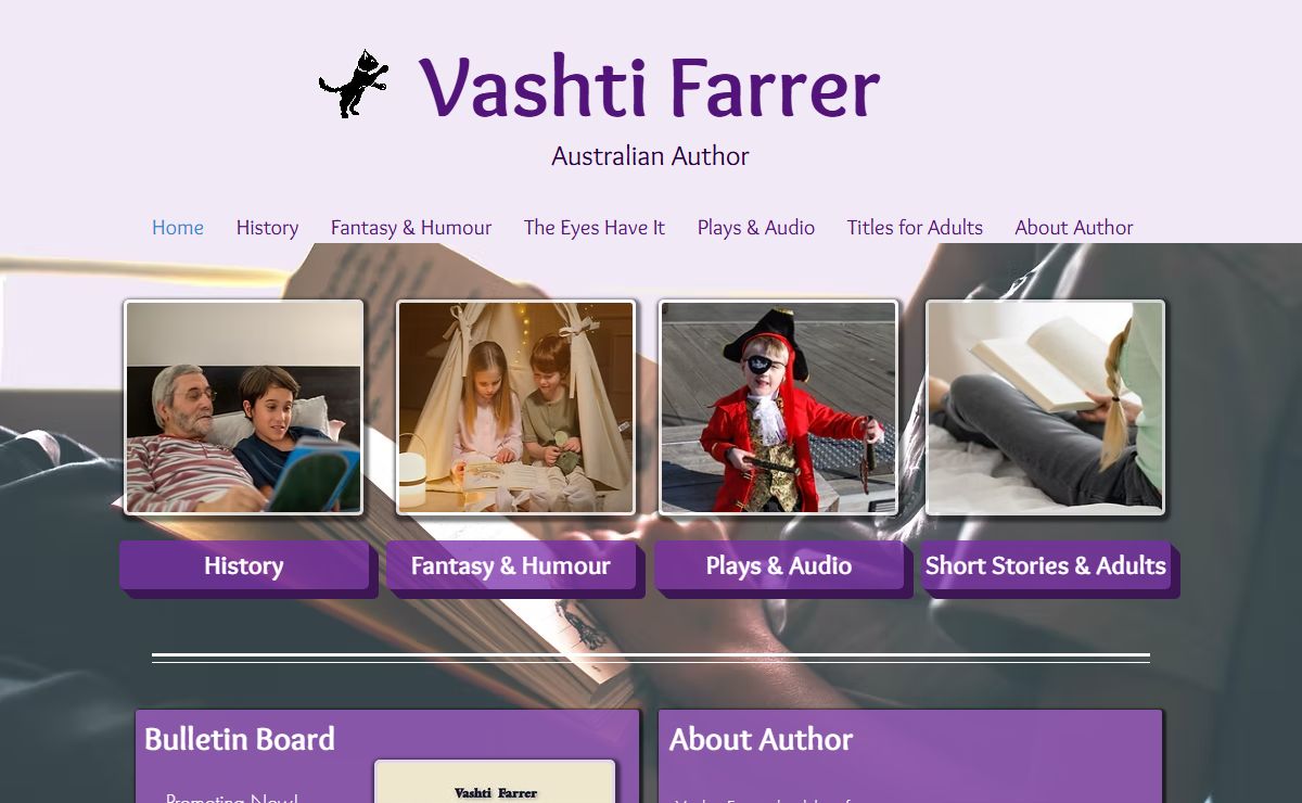 Vashti Farrer | Children's and Adult Author