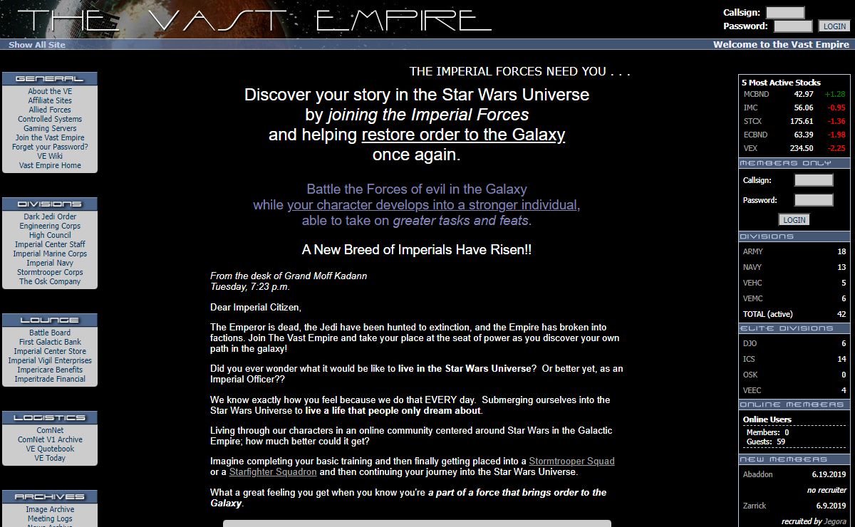 Join the Imperial Network in the Fight against Rebel Scum | The Vast Empire