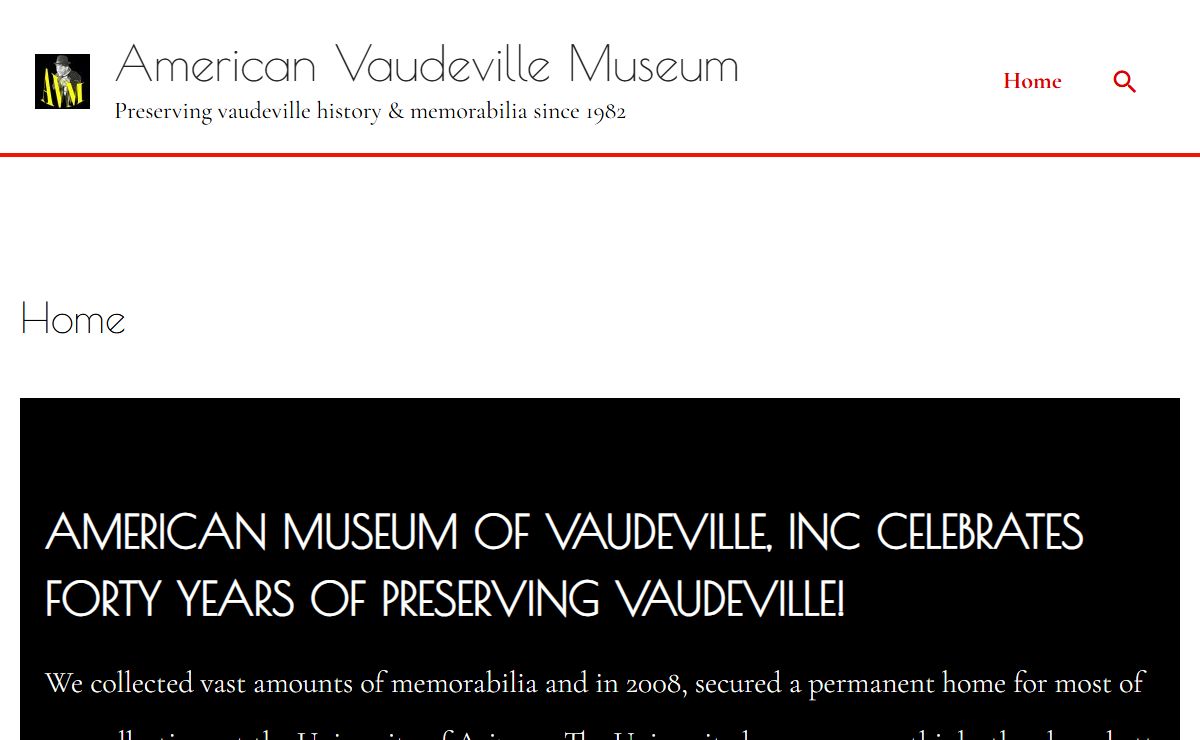 Home - American Vaudeville Museum