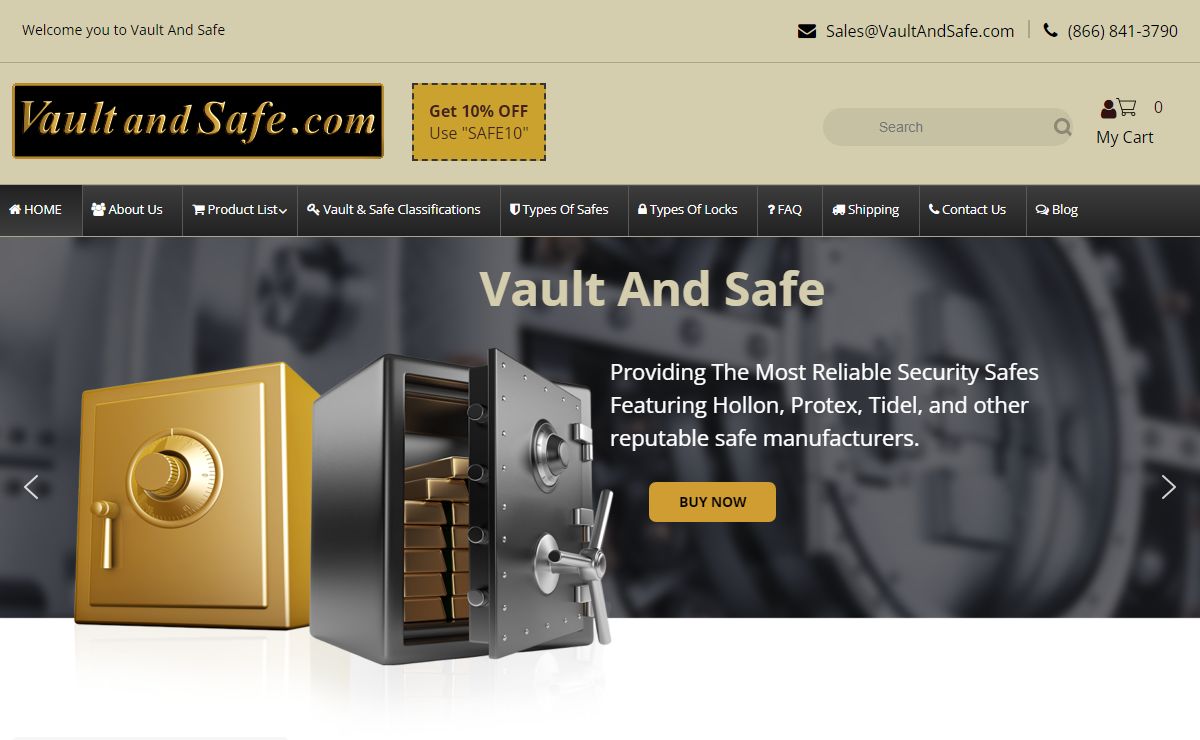 Vault and Safe - Offering the Most Reliable Security Safes