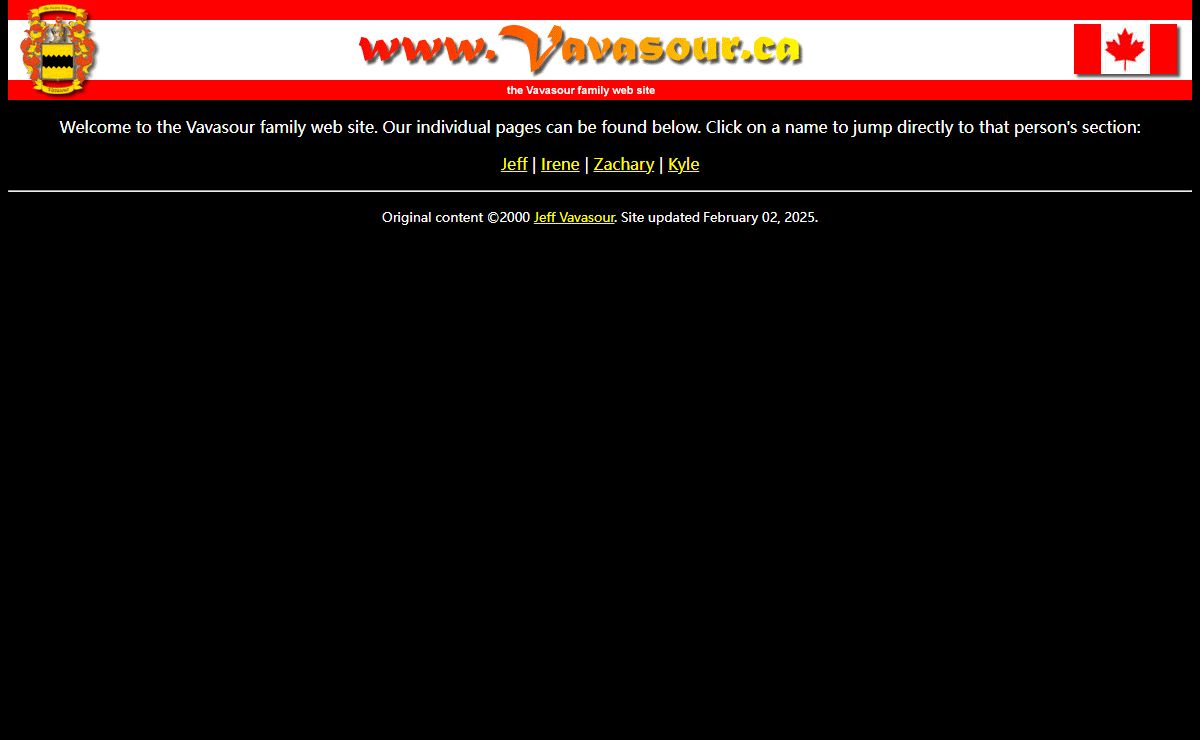 The Vavasour Family Web Site