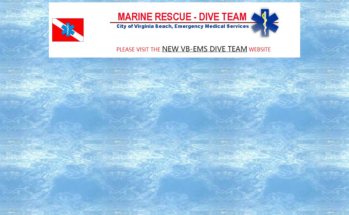 EMS Rescue Dive Team City of Virginia Beach