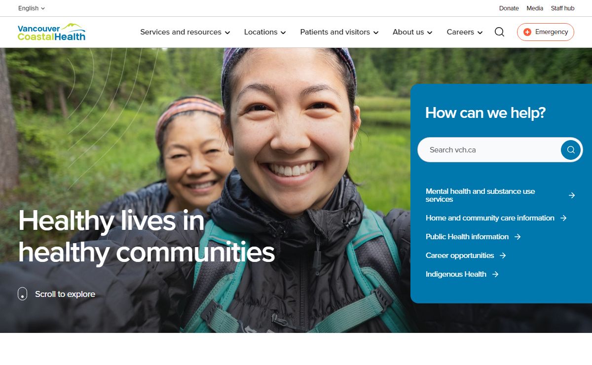 Healthy lives in healthy communities | Vancouver Coastal Health