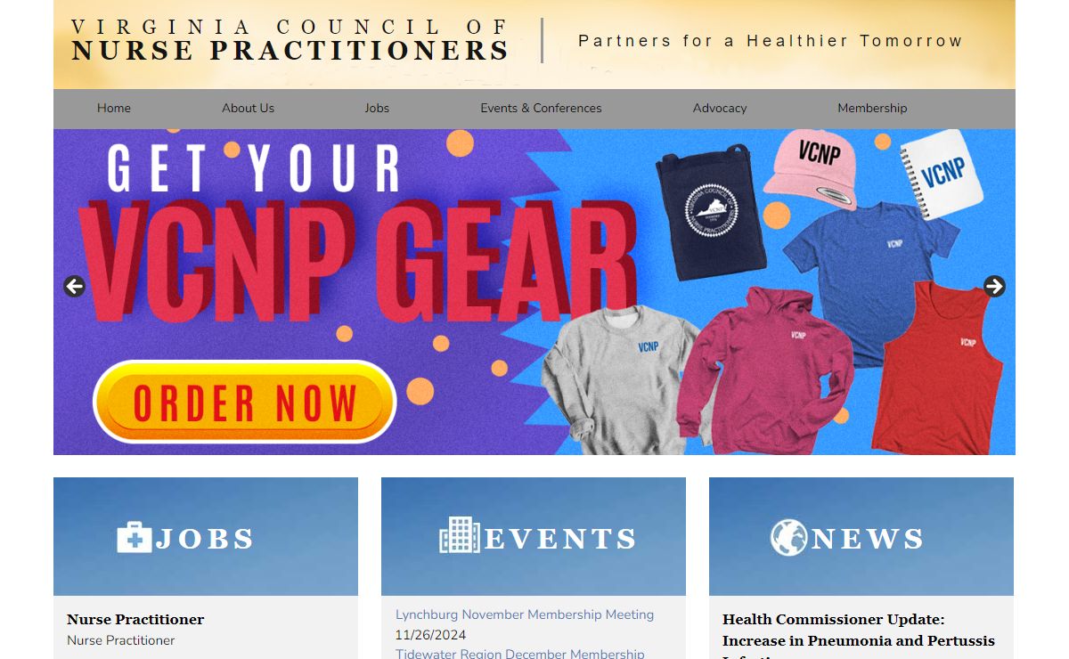 Virginia Council of Nurse Practitioners | Partners for a Healthier Tomorrow