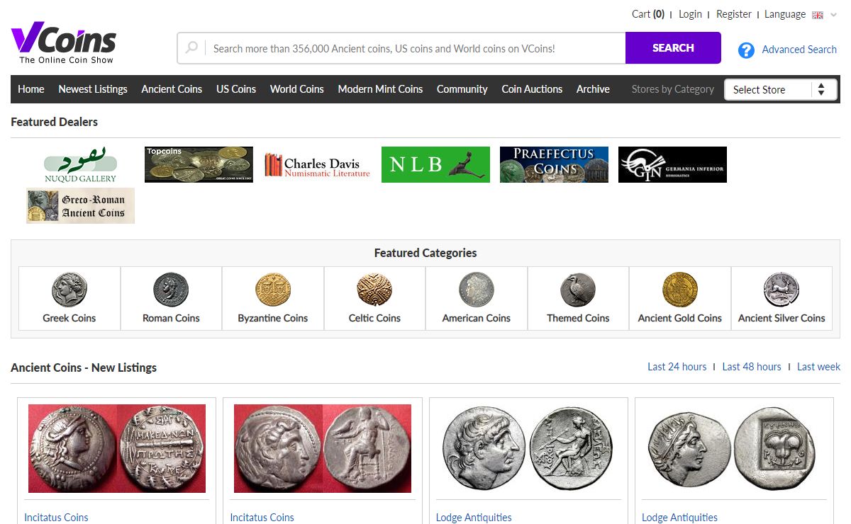 Online coin dealers. Ancient Coins, US Coins and World Coins | VCoins