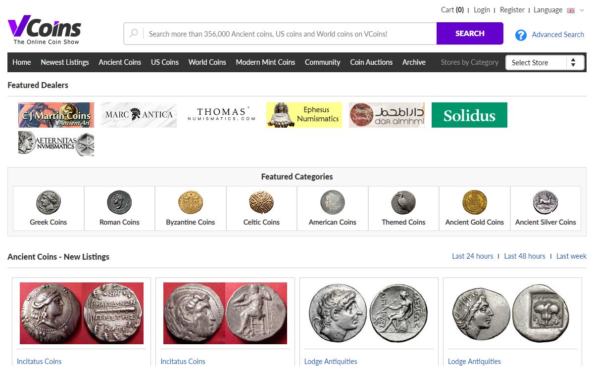 Online coin dealers. Ancient Coins, US Coins and World Coins | VCoins