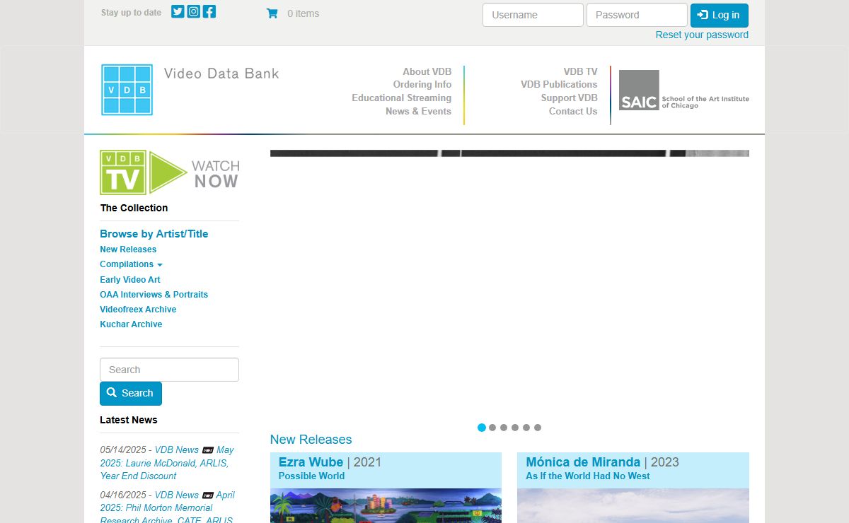 Welcome to Video Data Bank | Video Data Bank