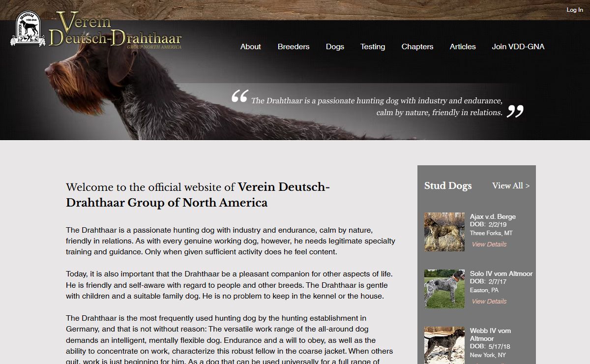Verein Deutsch-Drahthaar | Group North America | VDD-GNA.org