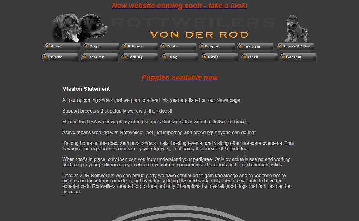 VON DER ROD ROTTWEILERS - Alex Rodriguez - Rottweiler Breeder