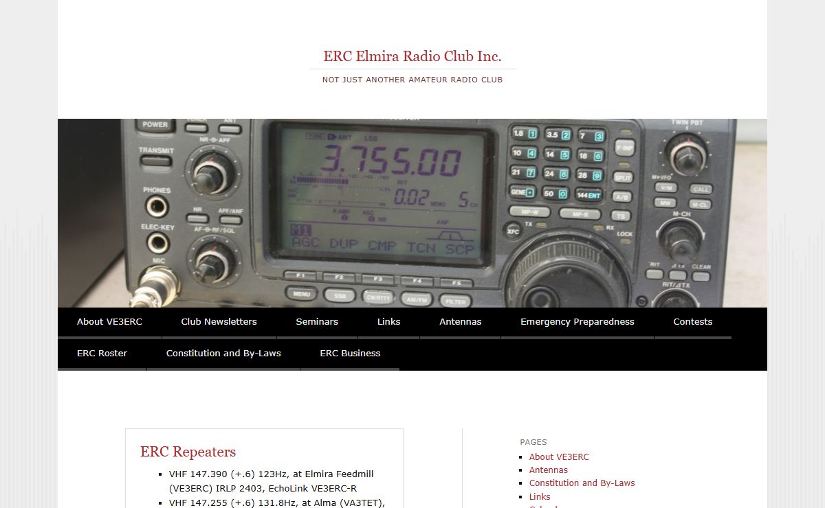 ERC Elmira Radio Club Inc. | Not just another amateur radio club