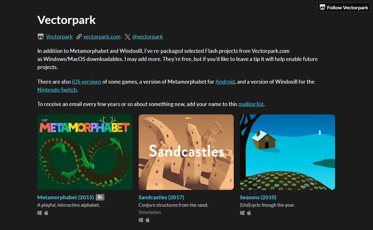 Vectorpark - itch.io