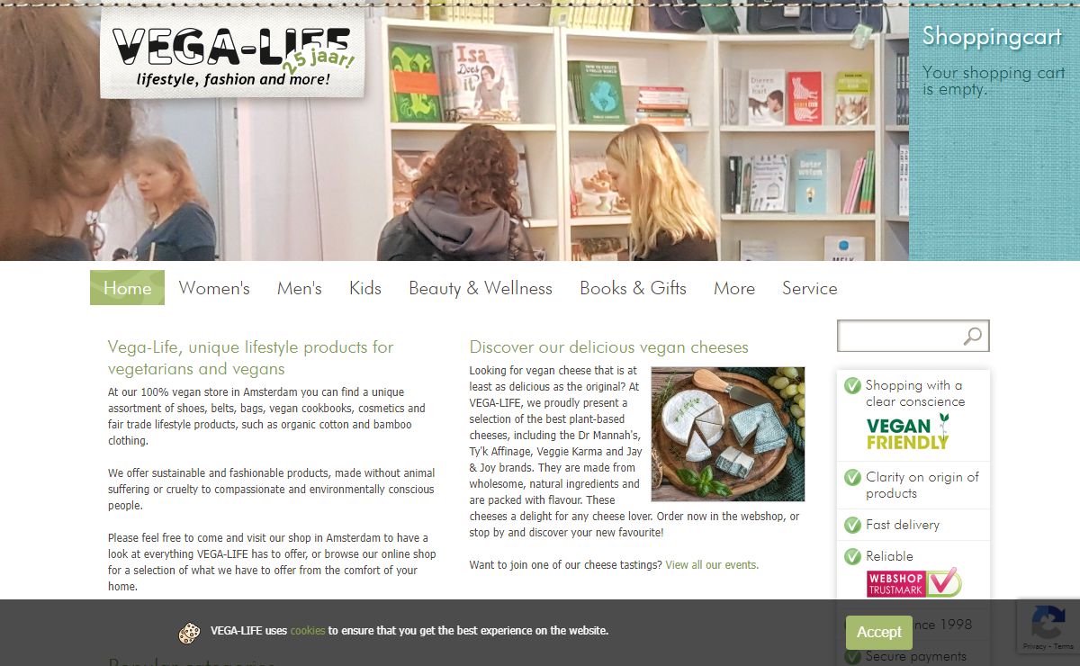 VEGA-LIFE, the lifestyle shop for vegetarians and vegans | VEGA-LIFE