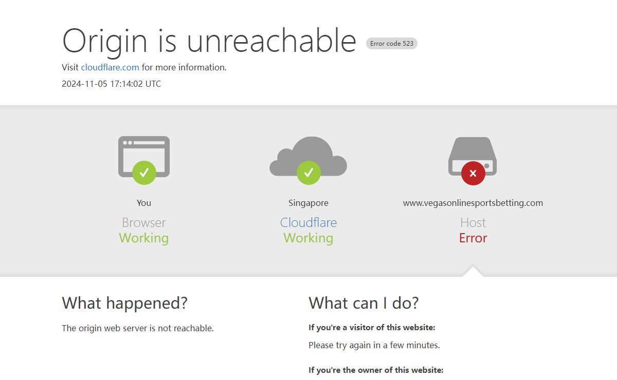 www.vegasonlinesportsbetting.com | 523: Origin is unreachable