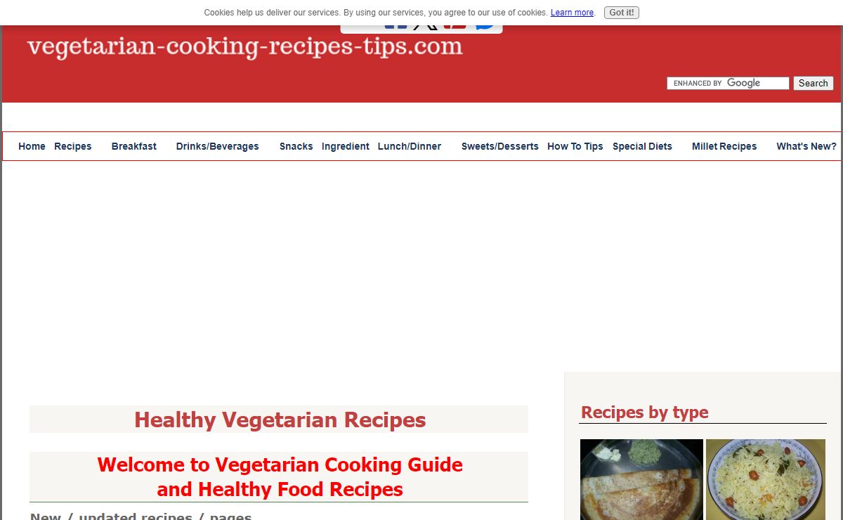 Indian Vegetarian recipes Healthy vegetarian, veg food, cooking tips