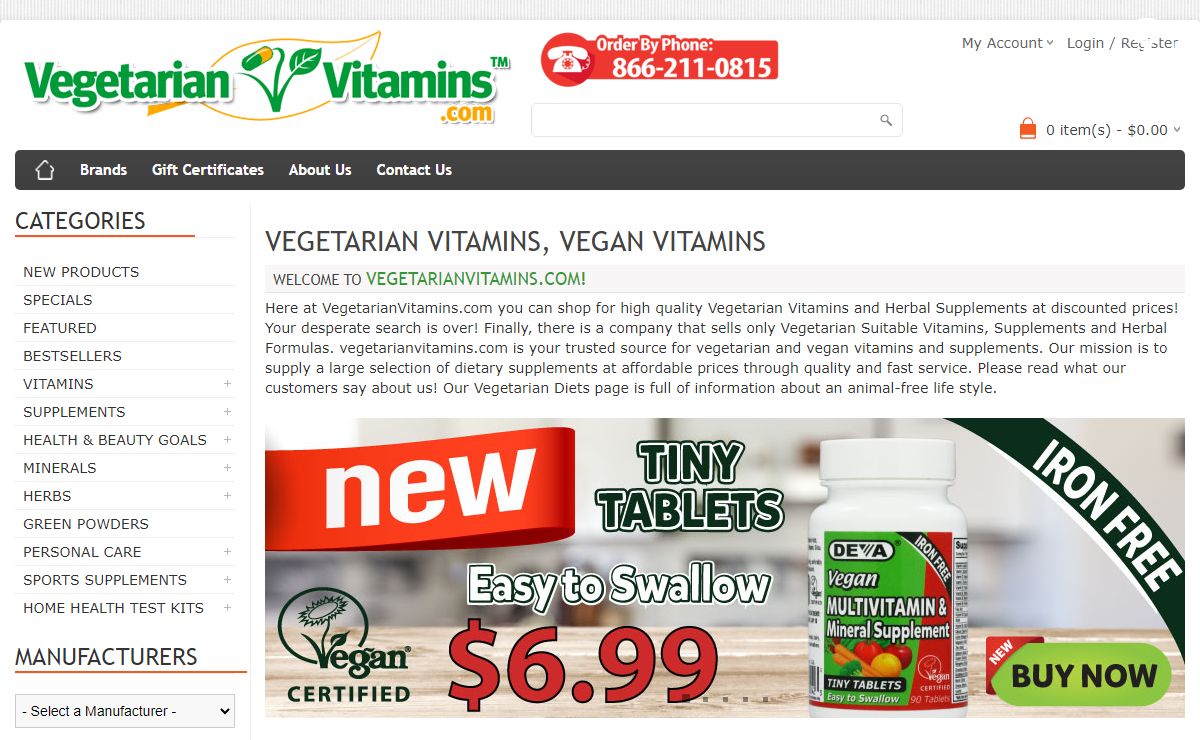 Vegetarian & Vegan Vitamins | Buy Animal-Free Multivitamin Supplements