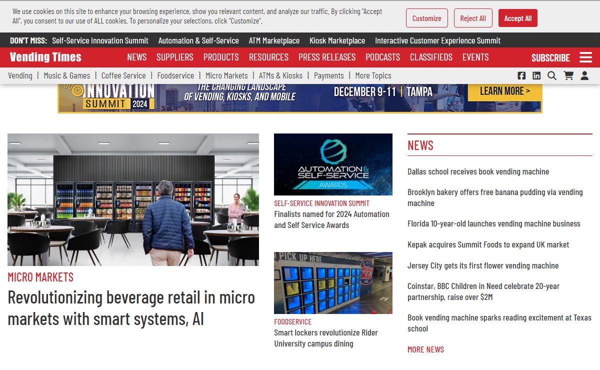Vending Industry News & Resources | Vending Times