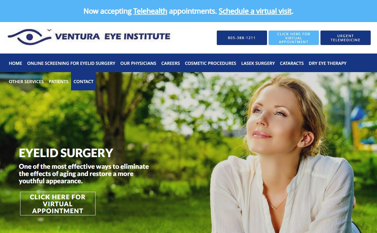 Telehealth Visits Now Available | Ventura Eye Institute, Inc.: LASIK Surgeons: Camarillo, CA