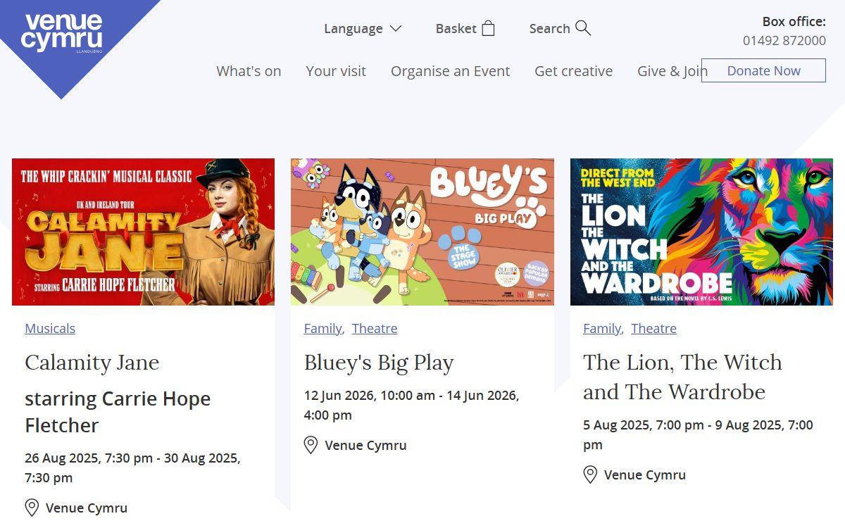 Homepage | Venue Cymru