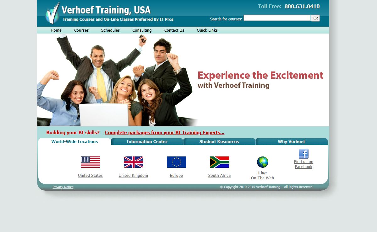 Instructor-Led Training Courses and On-Line Classes for IT Professionals – Verhoef Training USA