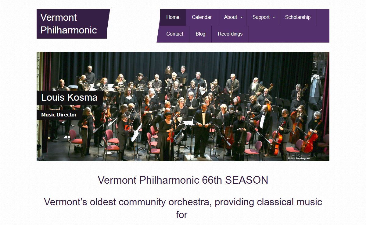 Home - Vermont Philharmonic