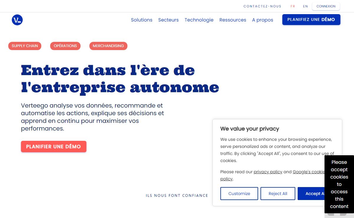 Verteego | Le copilote IA de vos décisions opérationnelles